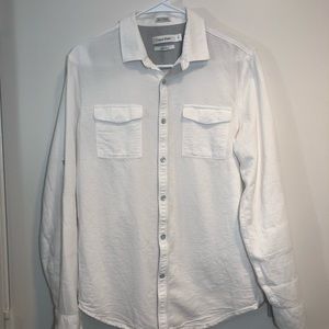 Calvin Klein white button down